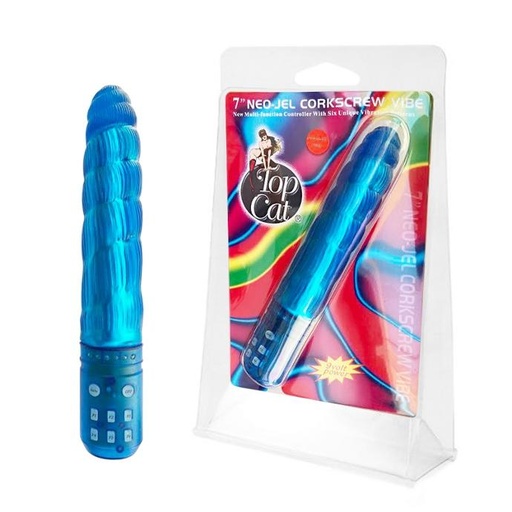 JUGUETES - NEO-JEL CORKSCREW VIBE -VARIOS COLORES