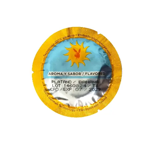 JUGUETES - CONDON PLAYBOY SABOR PLATANO