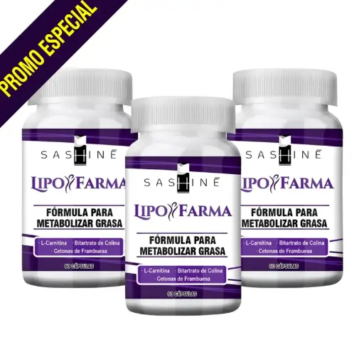 SASHINE LIPOFARMA PAQ 3 PZS